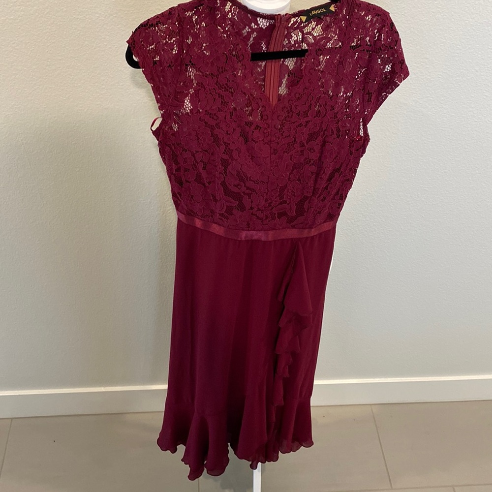 Beautiful Lace and Chiffon Dress. Size Large. New.